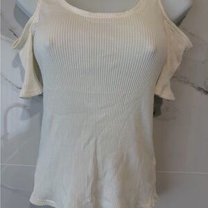 H&M Cream Off-Shoulder Blouse